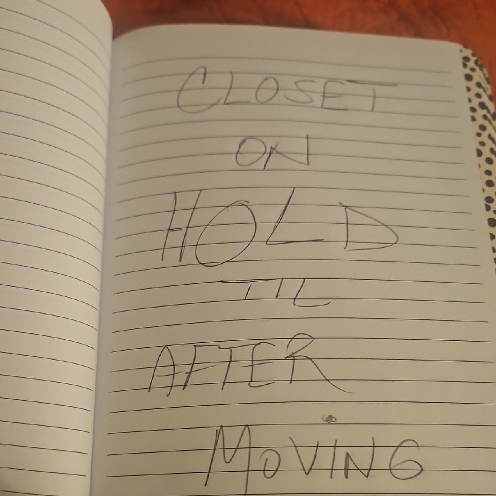 Notebook with Lined Pages Hold Msg
